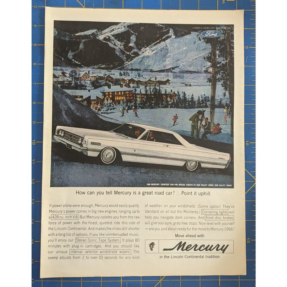 Vintage Print Ad 1965 Mercury